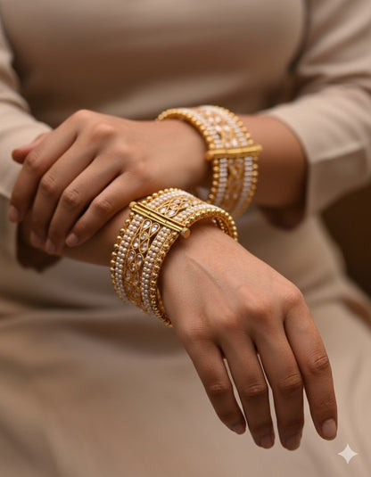 Sumitra Gold Polki Bangles/Kadey