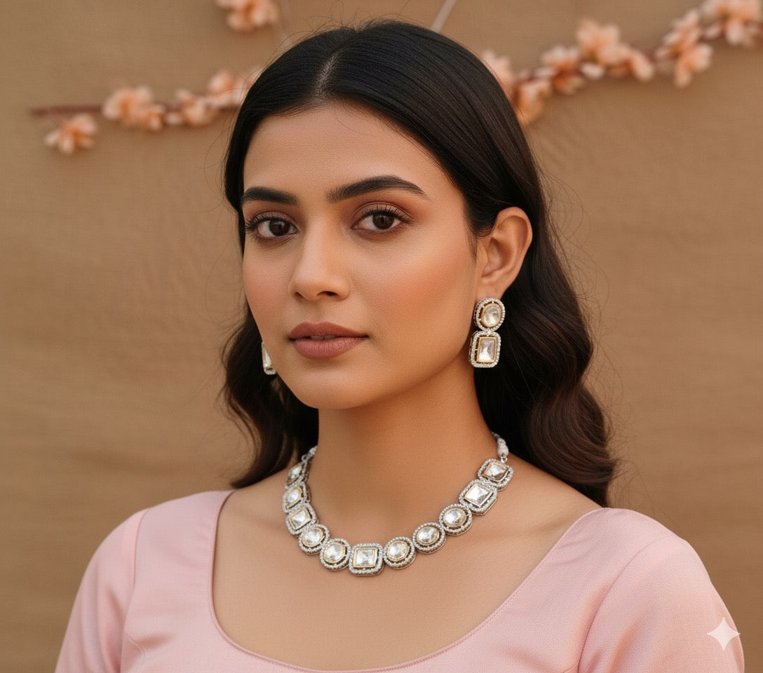 Jhalak Uncut Kundan Set