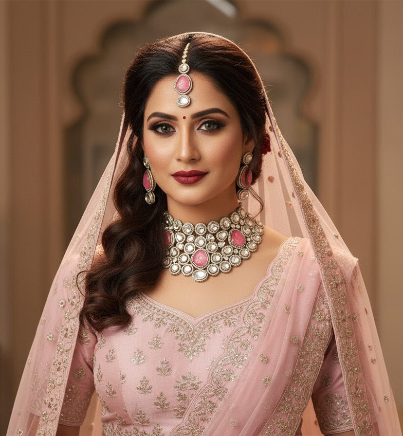 Ghanika Uncut Kundan Choker Set