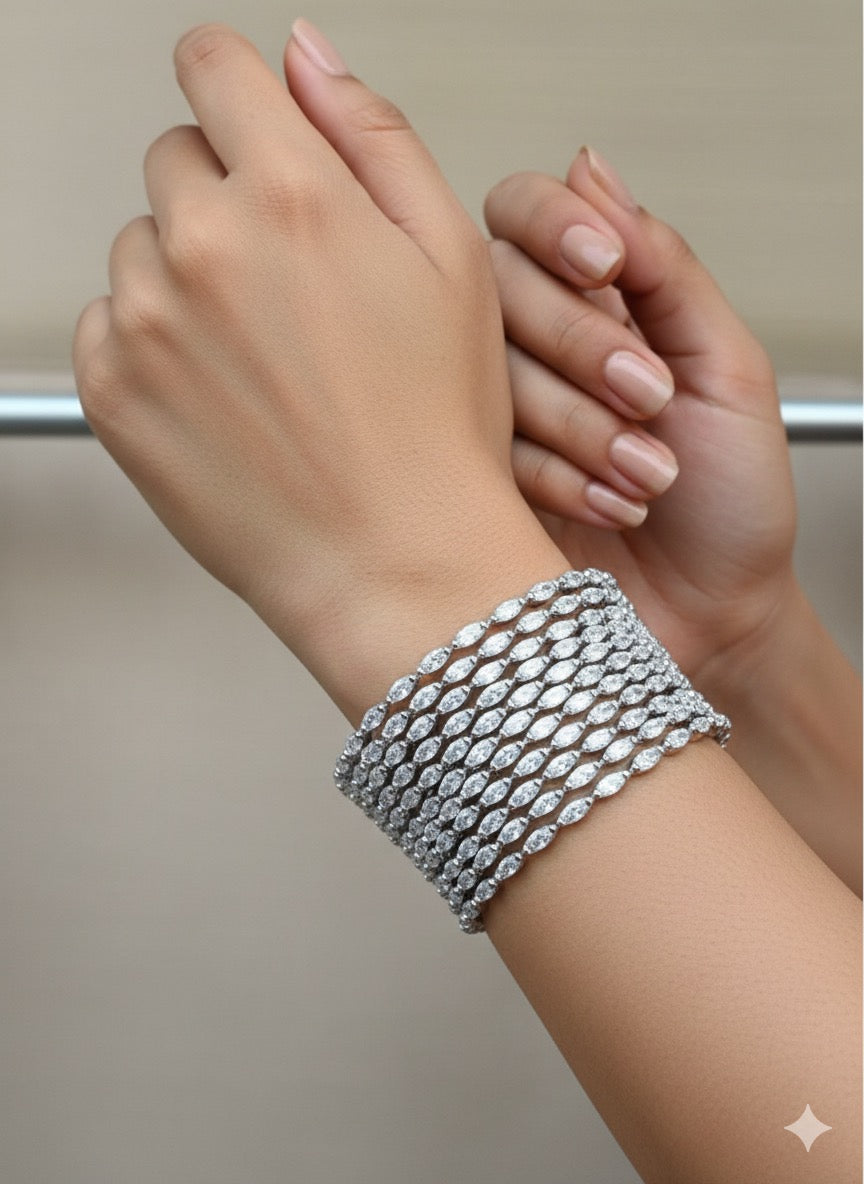 Karina AD Bangles (Rose Gold)