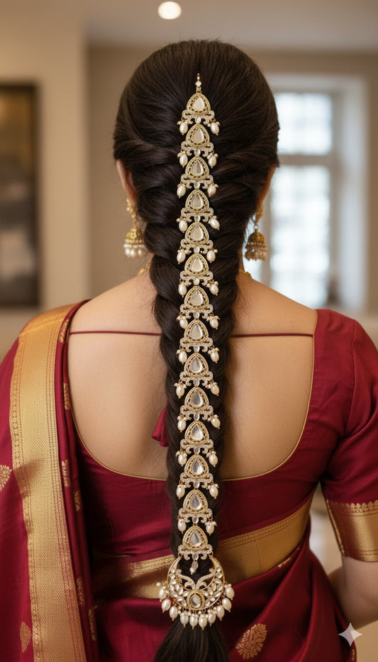 Divyanka Mirror Braid (White)