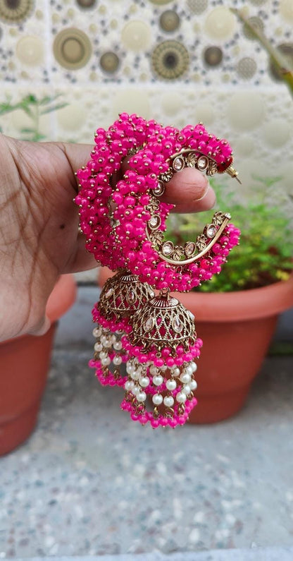Sanita Oversized Polki Earrings