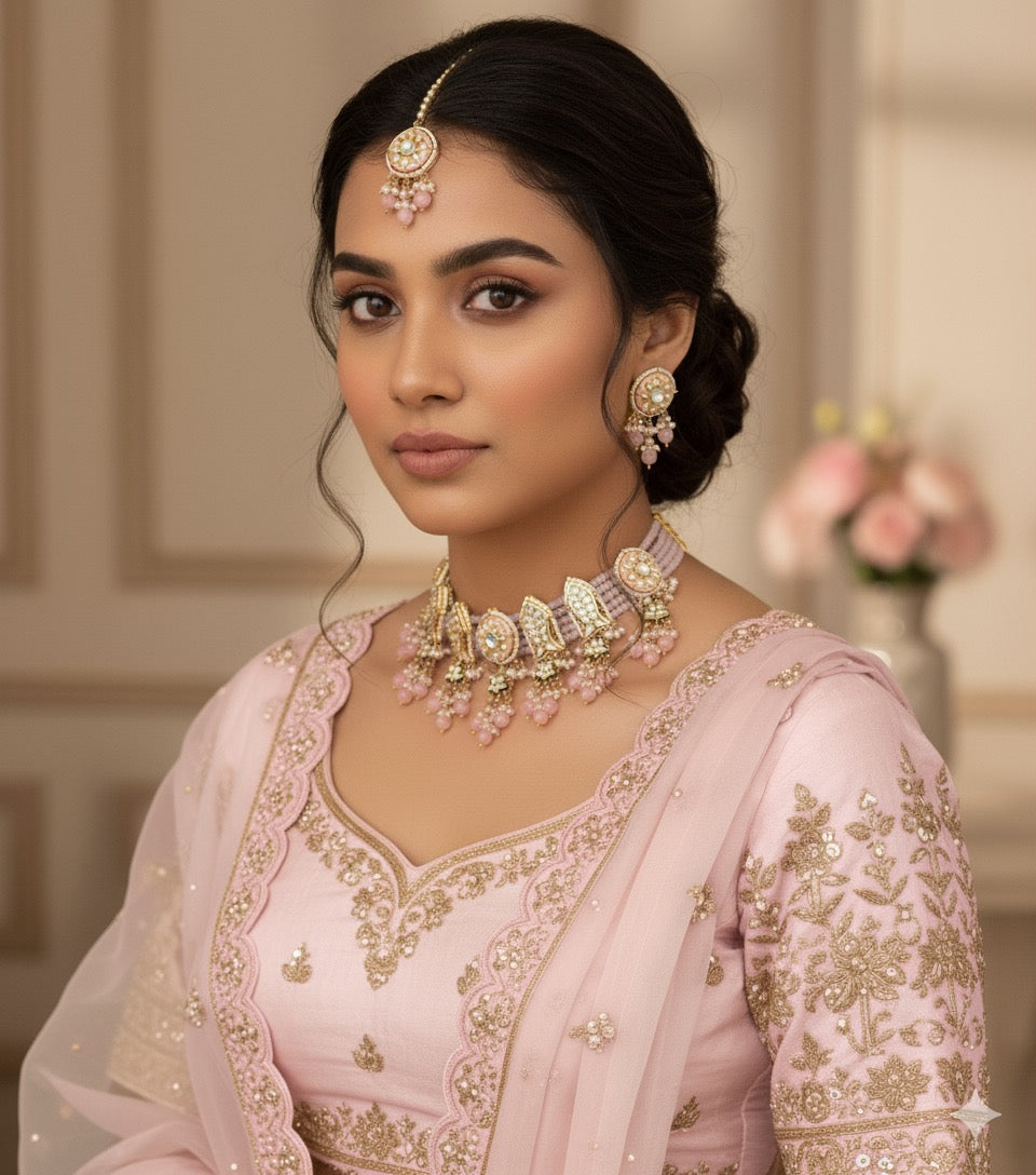 Purvi Meenakari Beaded Choker