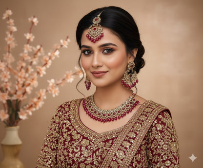 Tanisha Polki Necklace Set