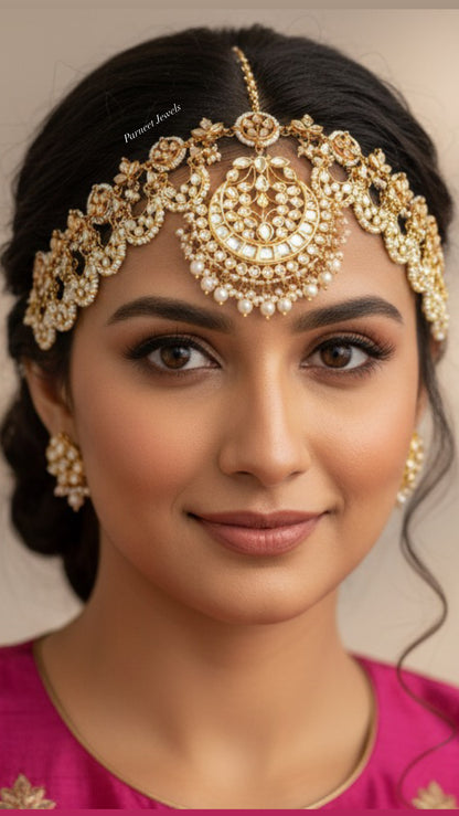 Viraali Bridal Kundan Mathapatti
