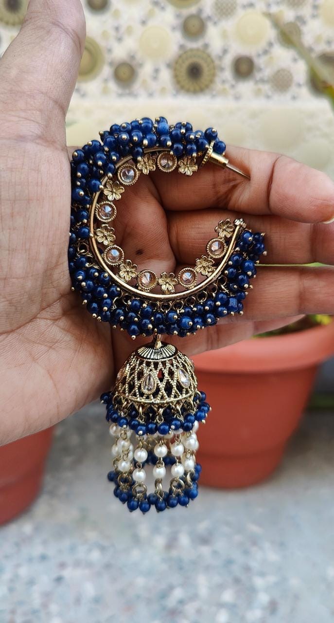 Sanita Oversized Polki Earrings