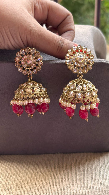 Arvi Polki Jhumkas