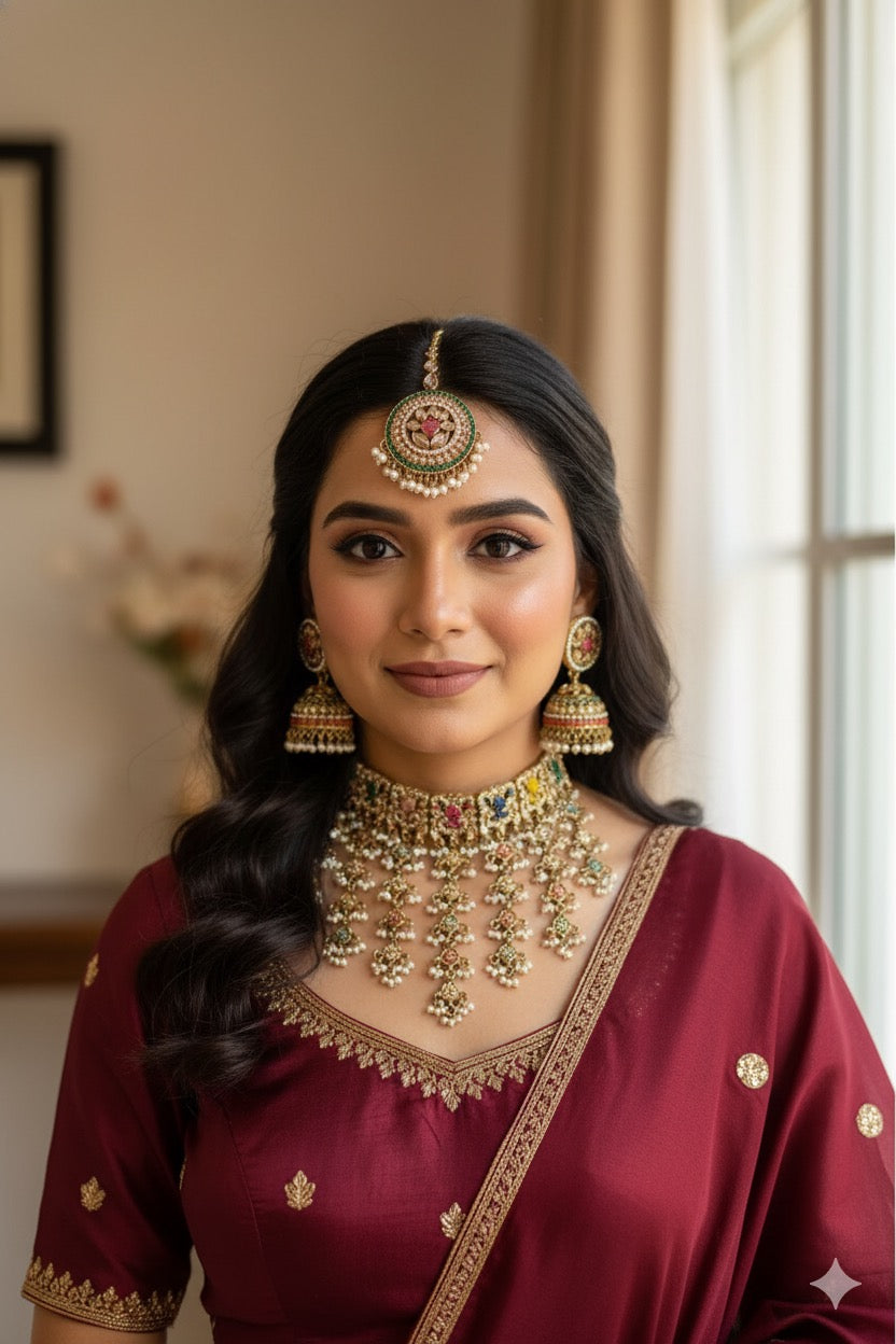 Samiha Polki Choker Set (Multi)