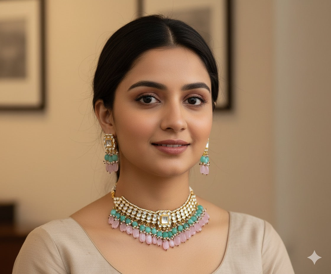 Sayli Pachi Kundan Choker