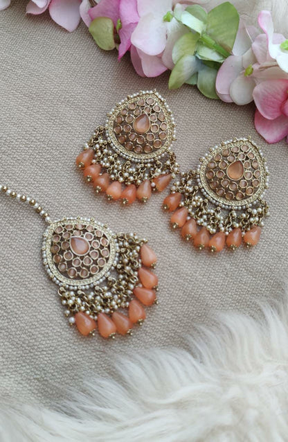 Vikruti Polki Earrings Tikka