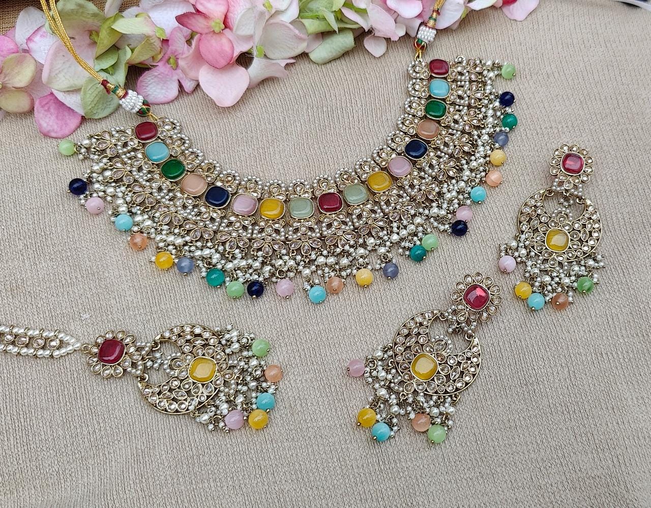 Amrita Polki Necklace Set