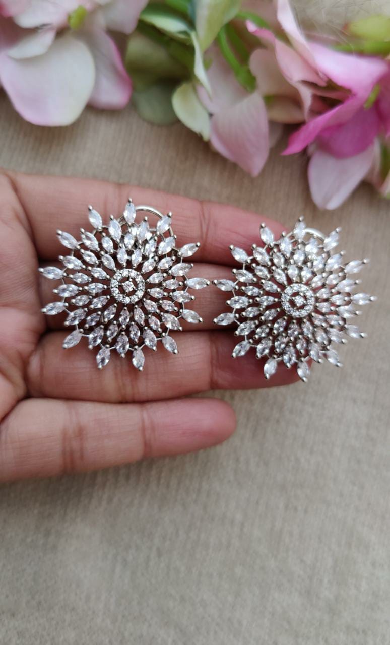 Amara AD/CZ Studs Earrings