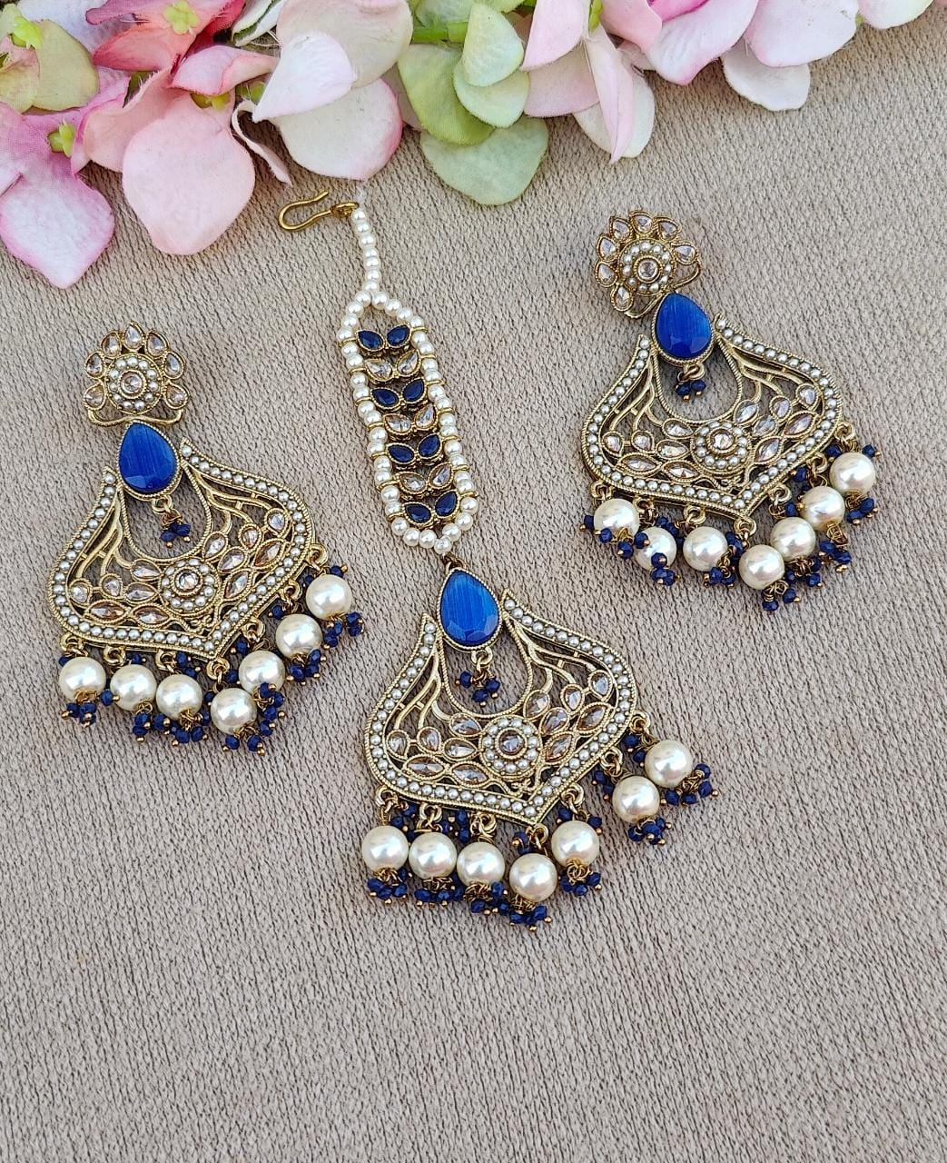 Rhea Polki Earrings Tikka