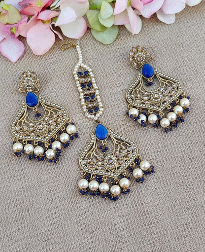 Rhea Polki Earrings Tikka