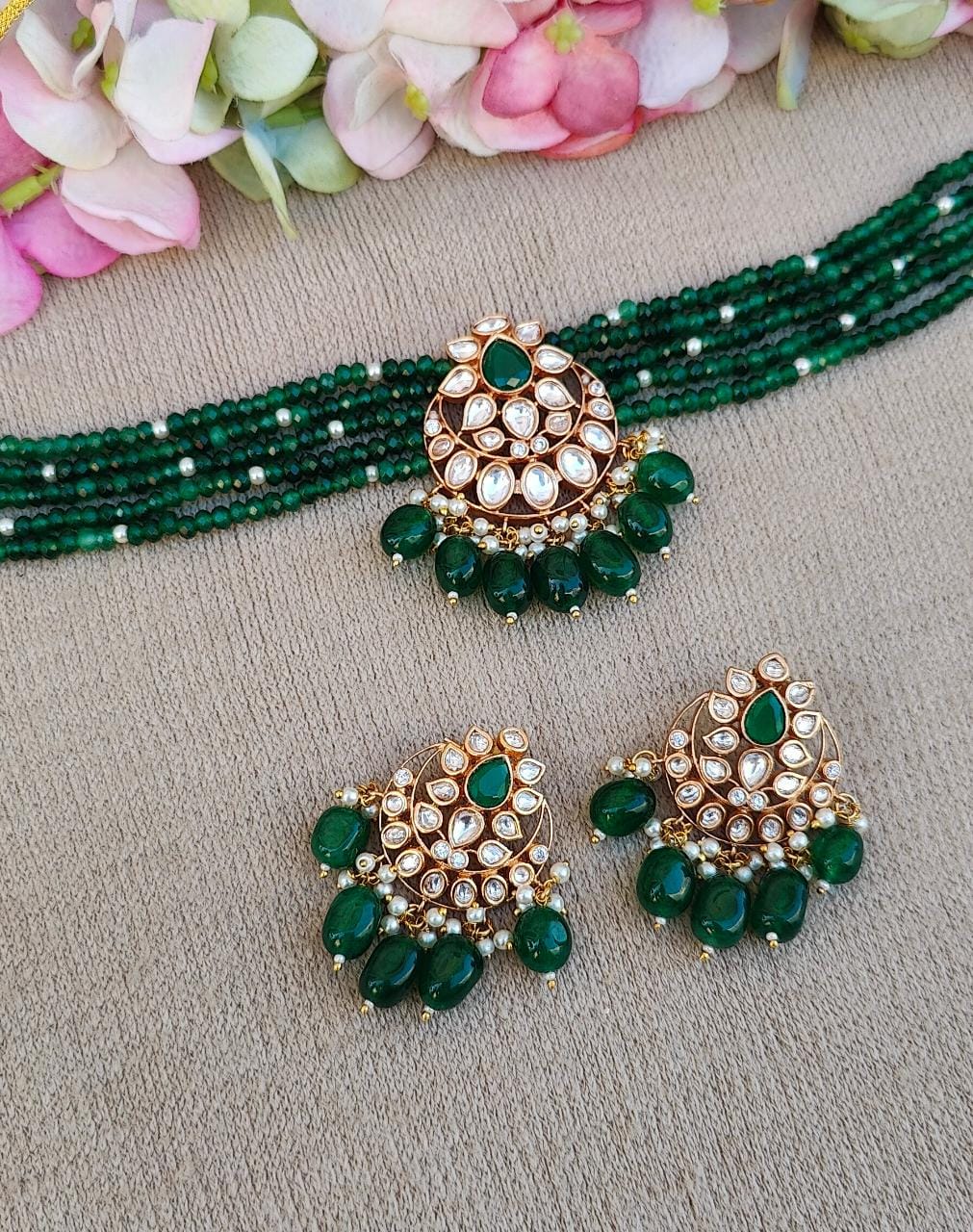 Emrana Beaded Choker Set