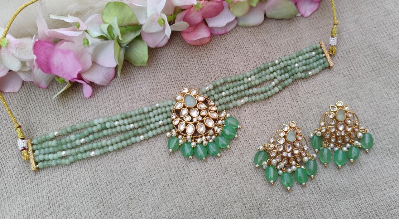 Emrana Beaded Choker Set