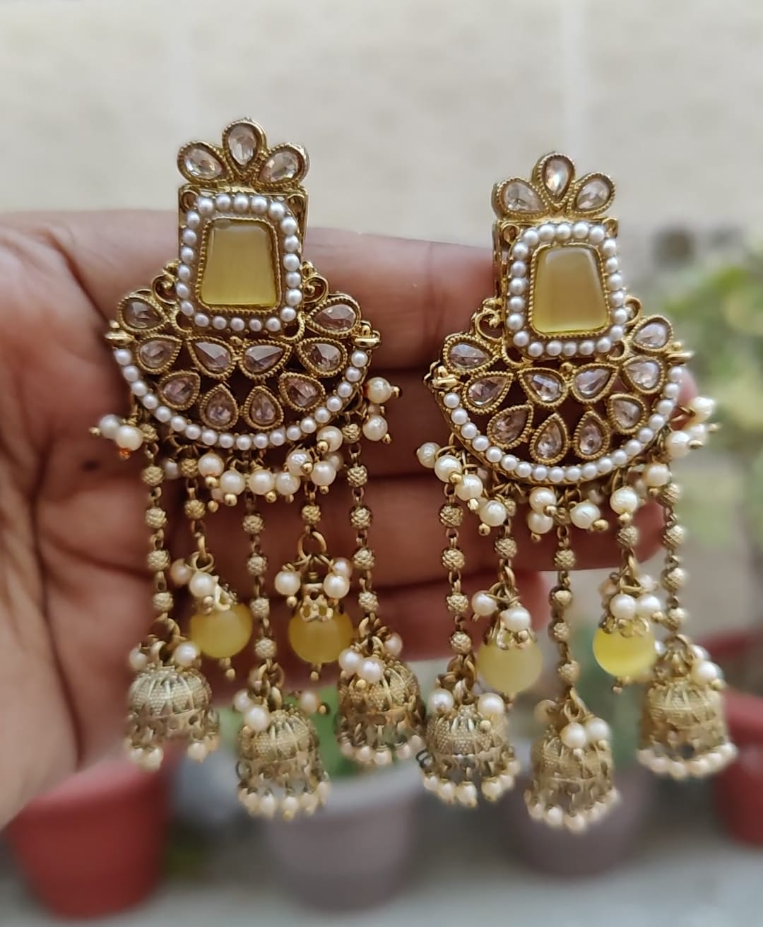 Jasmin Polki Earrings