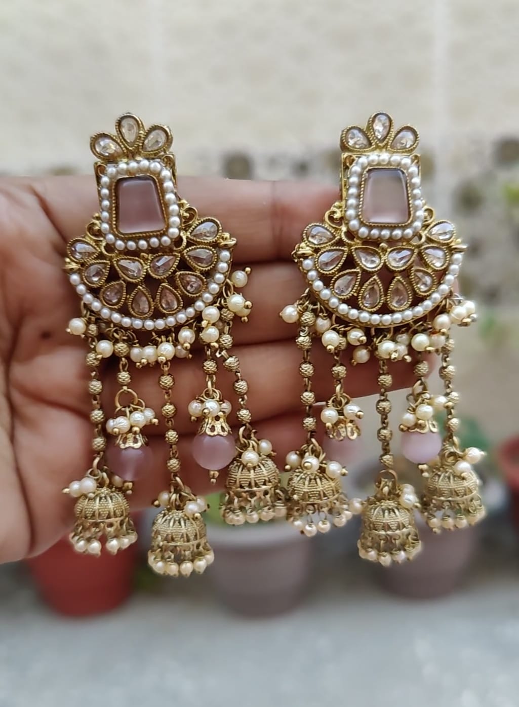 Jasmin Polki Earrings