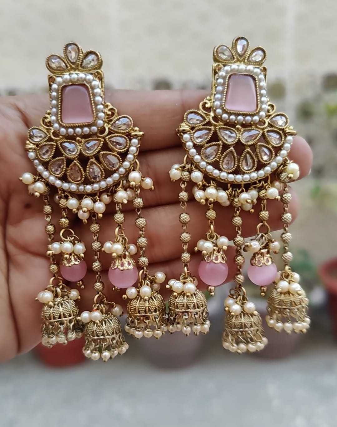 Jasmin Polki Earrings