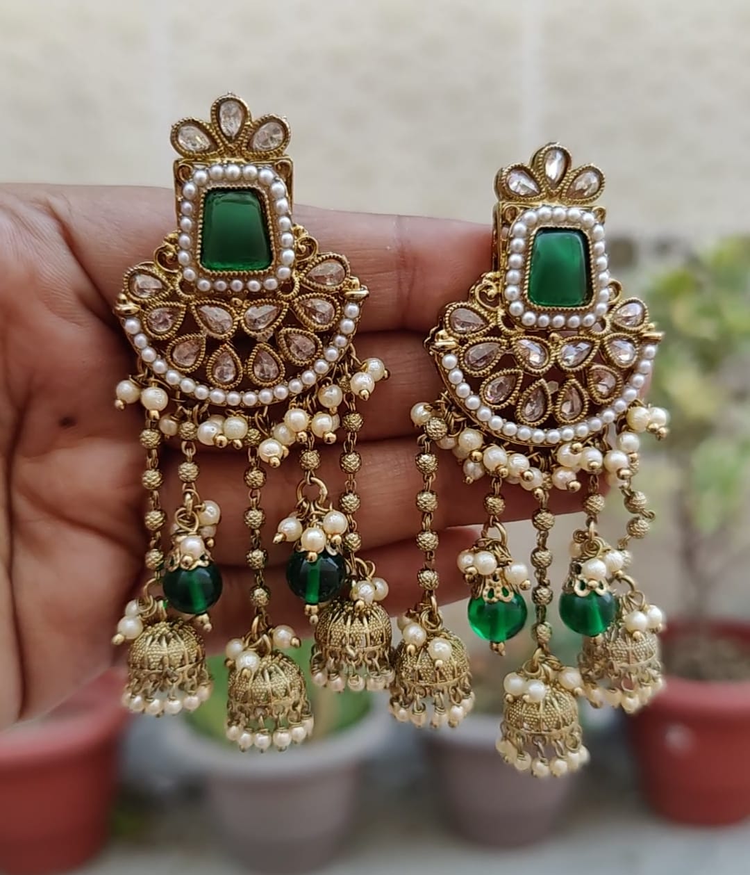 Jasmin Polki Earrings