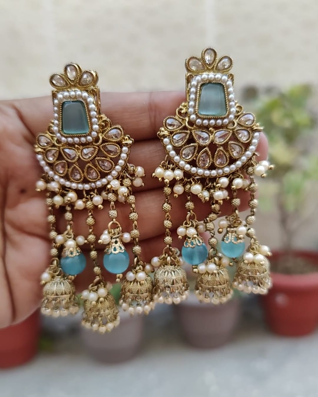 Jasmin Polki Earrings