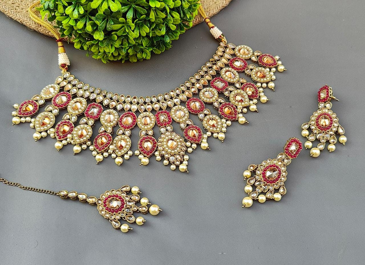 Navya Bridal/Semibridal Polki Necklace