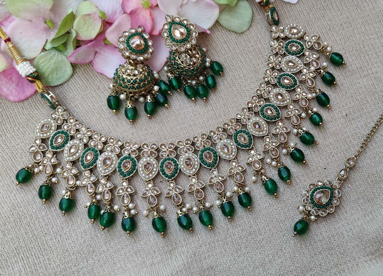 Shubhika Polki Necklace Set