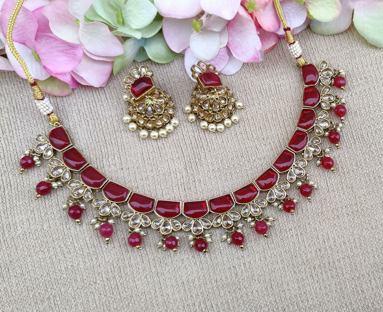 Mohini Polki Necklace Set