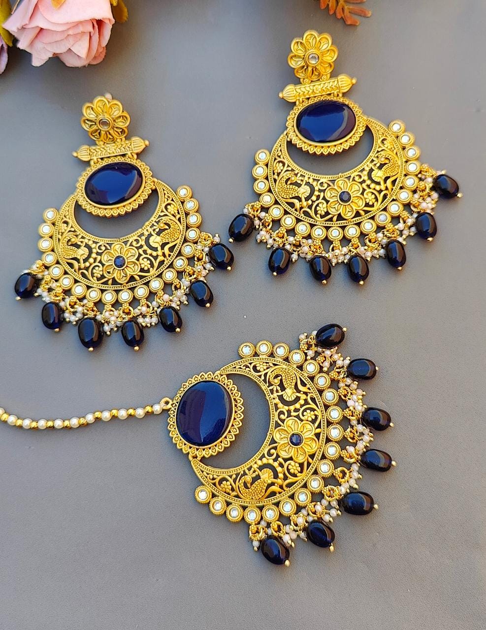 Pragya Polki Earrings Tikka