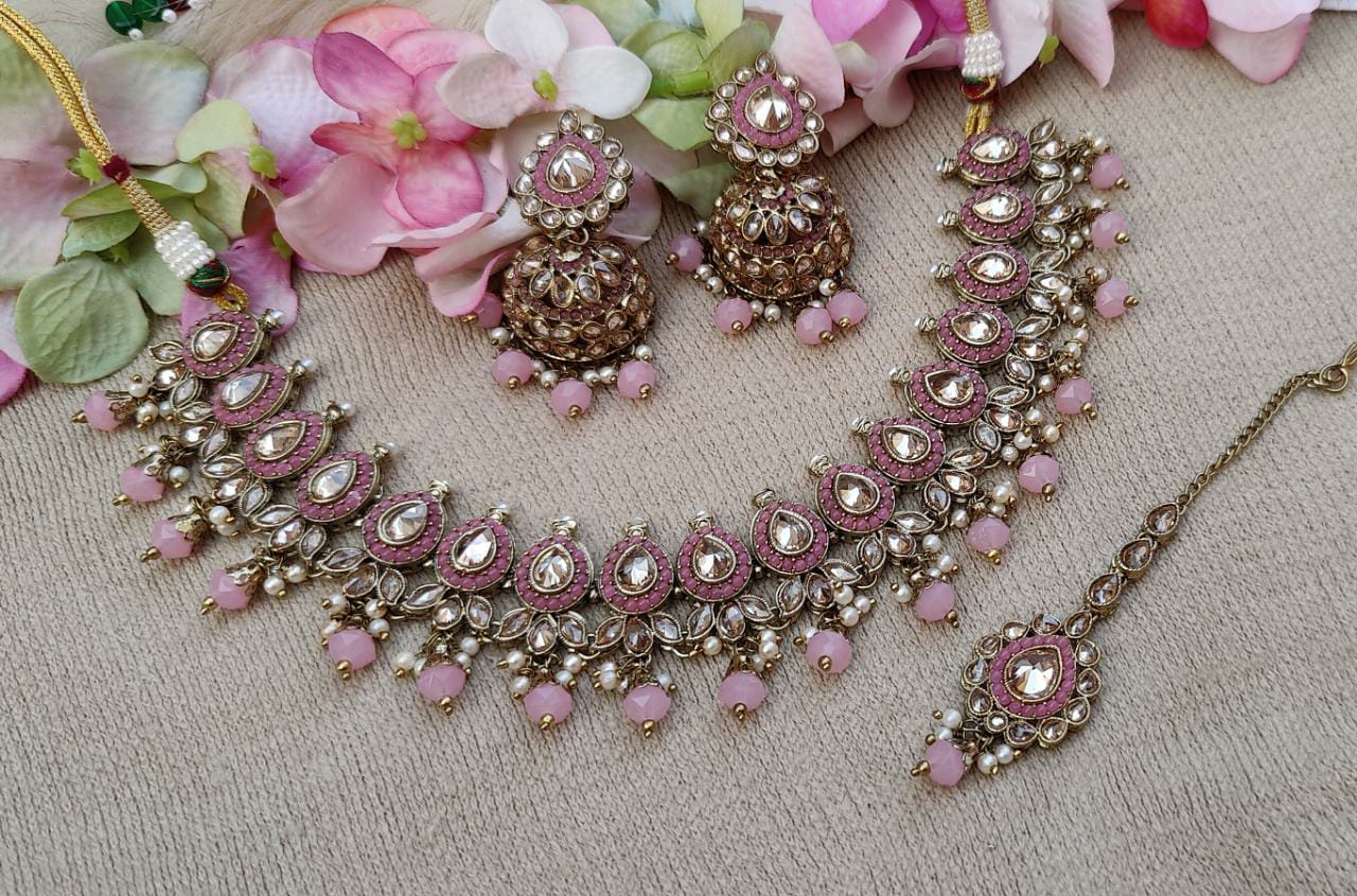 Isha Polki Necklace Set