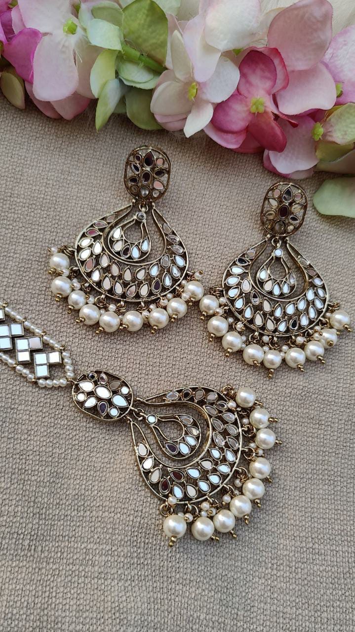 Claire Mirror Earrings Tikka