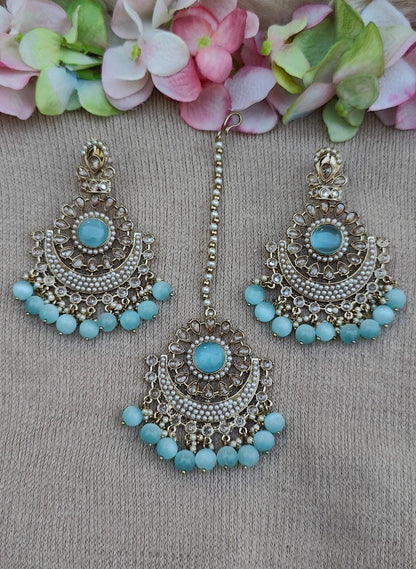 Kalpana Polki Earrings Tikka