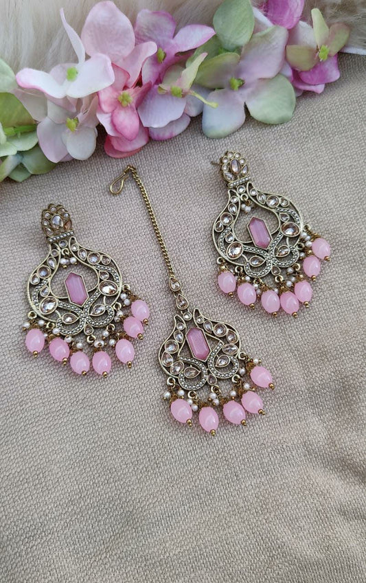 Zairah Polki Earrings Tikka