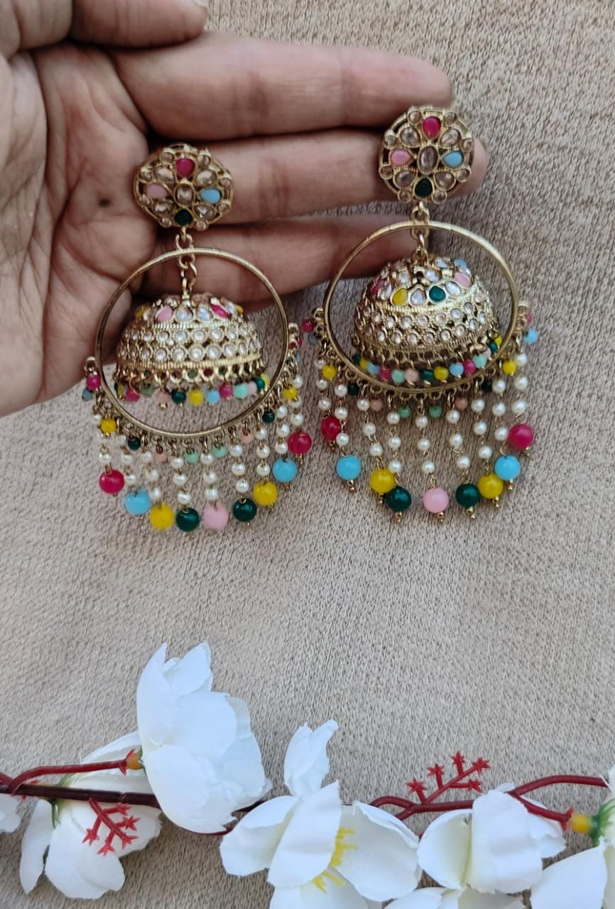 Rupi Polki Earrings