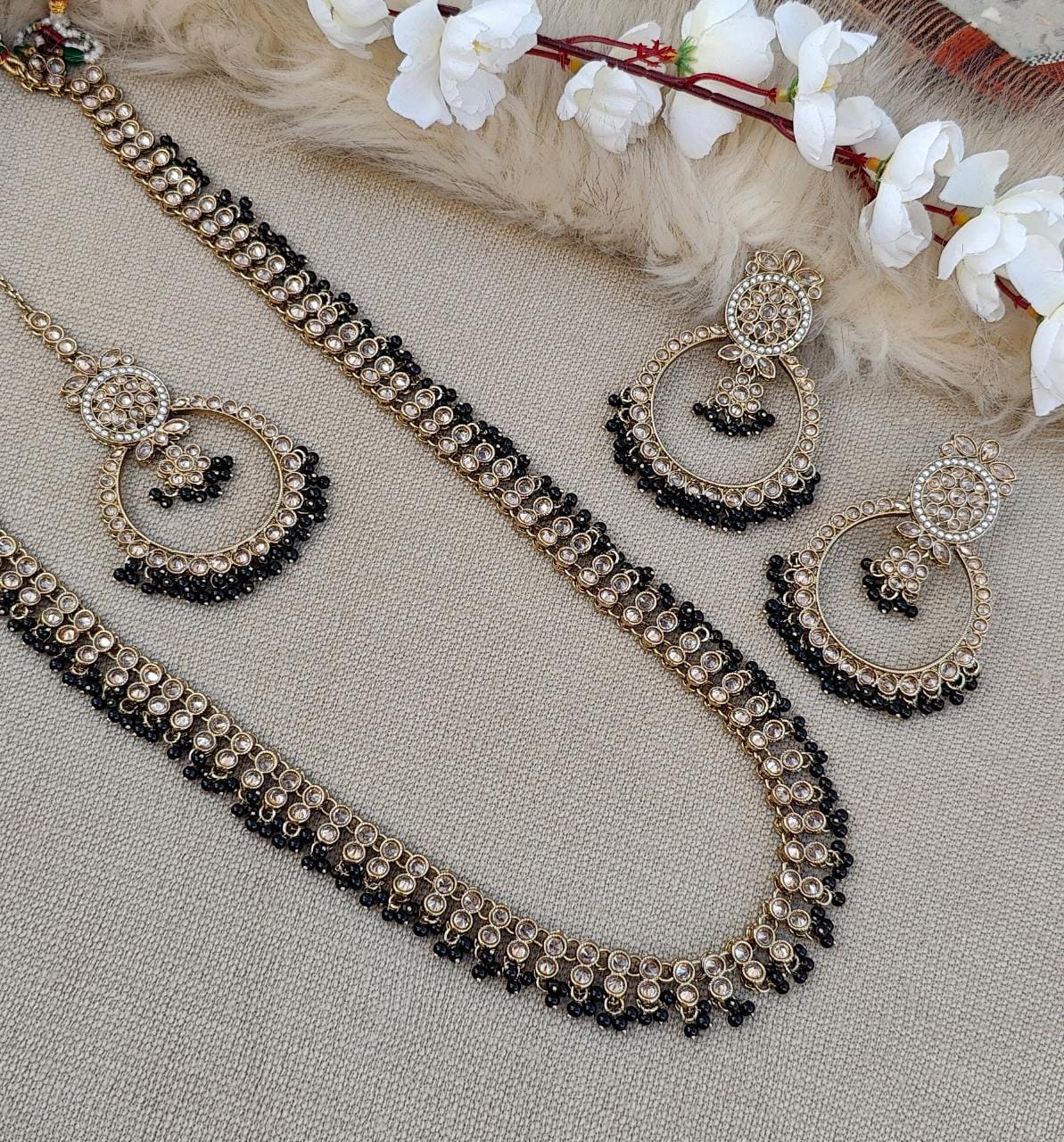 Ritika Long Polki Necklace