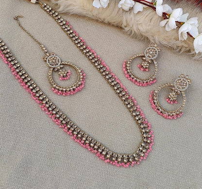 Ritika Long Polki Necklace