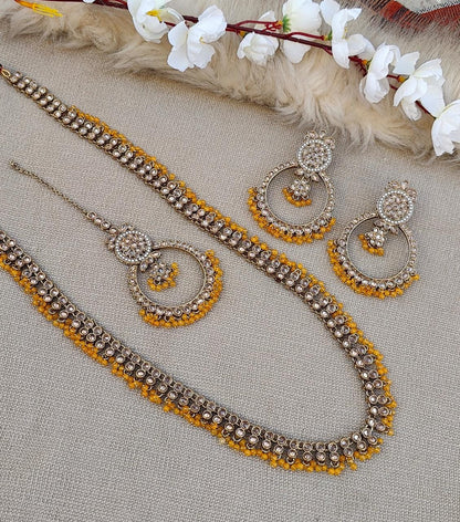 Ritika Long Polki Necklace