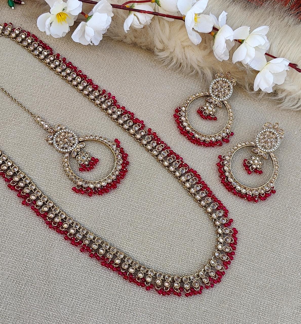 Ritika Long Polki Necklace