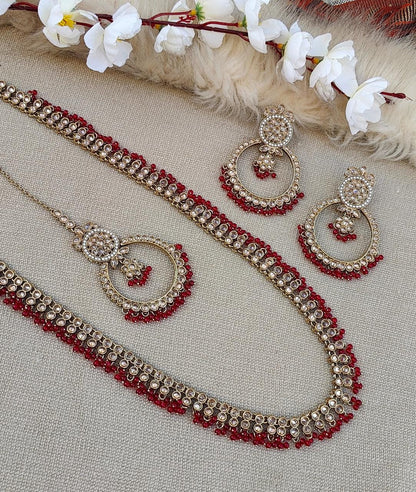 Ritika Long Polki Necklace