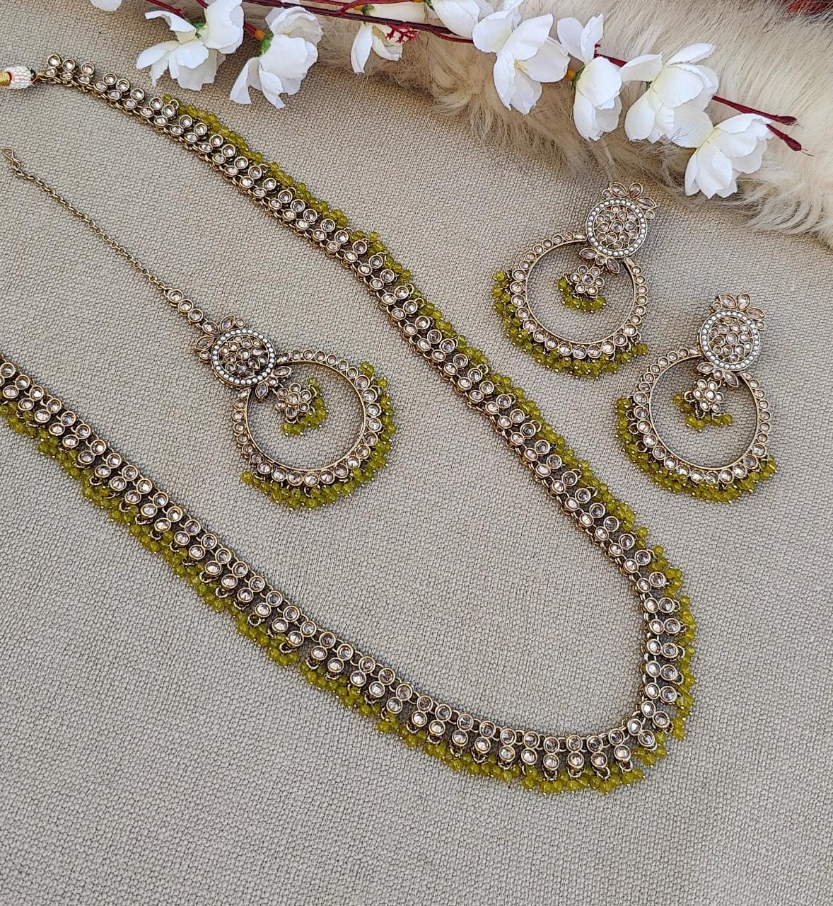 Ritika Long Polki Necklace