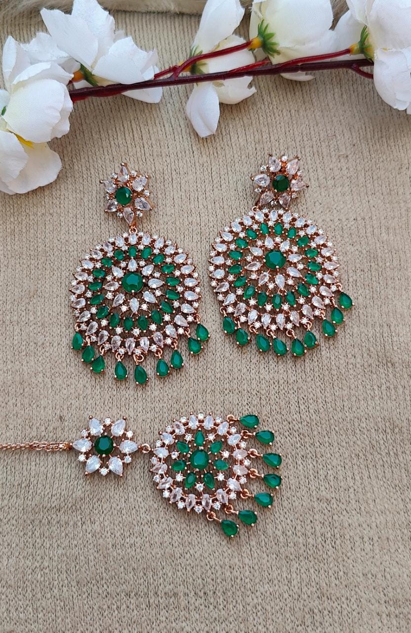 Daksha AD Earrings Tikka