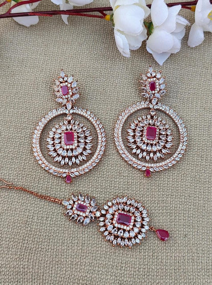 Tanvi AD Earrings Tikka