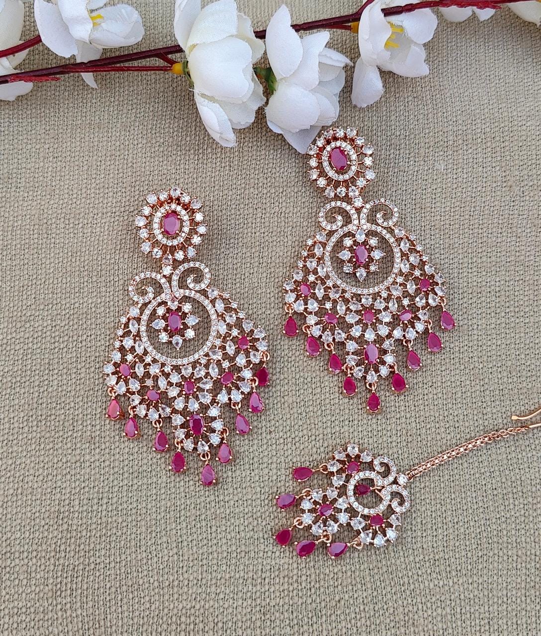 Girija AD Earrings Tikka