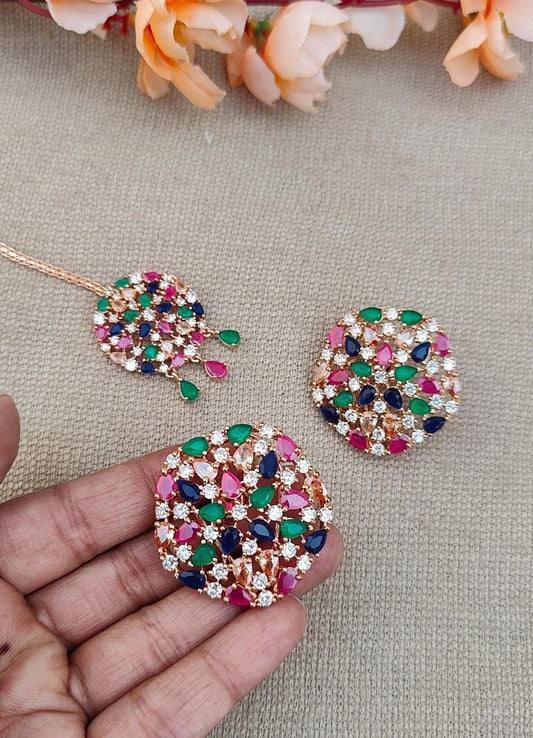 Charvi AD Earrings Tikka