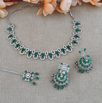 Rutika AD Necklace Set