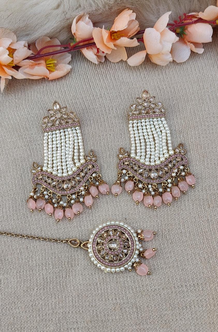 Inayat Polki Earrings Tikka