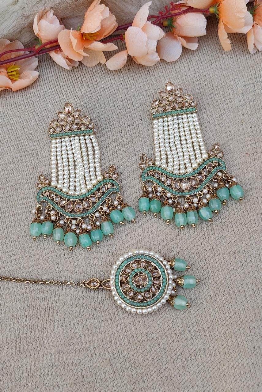 Inayat Polki Earrings Tikka