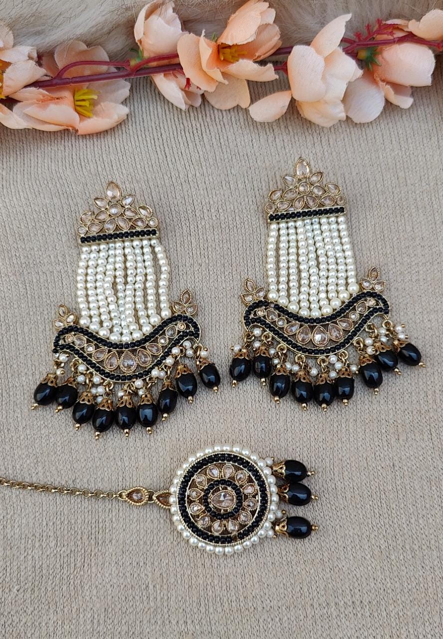 Inayat Polki Earrings Tikka