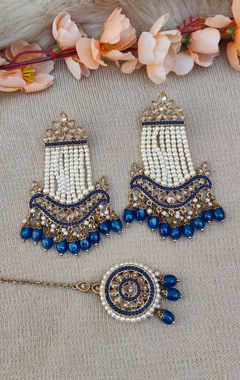 Inayat Polki Earrings Tikka