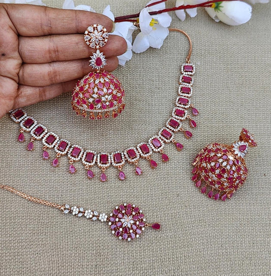 Jayati AD/CZ Necklace